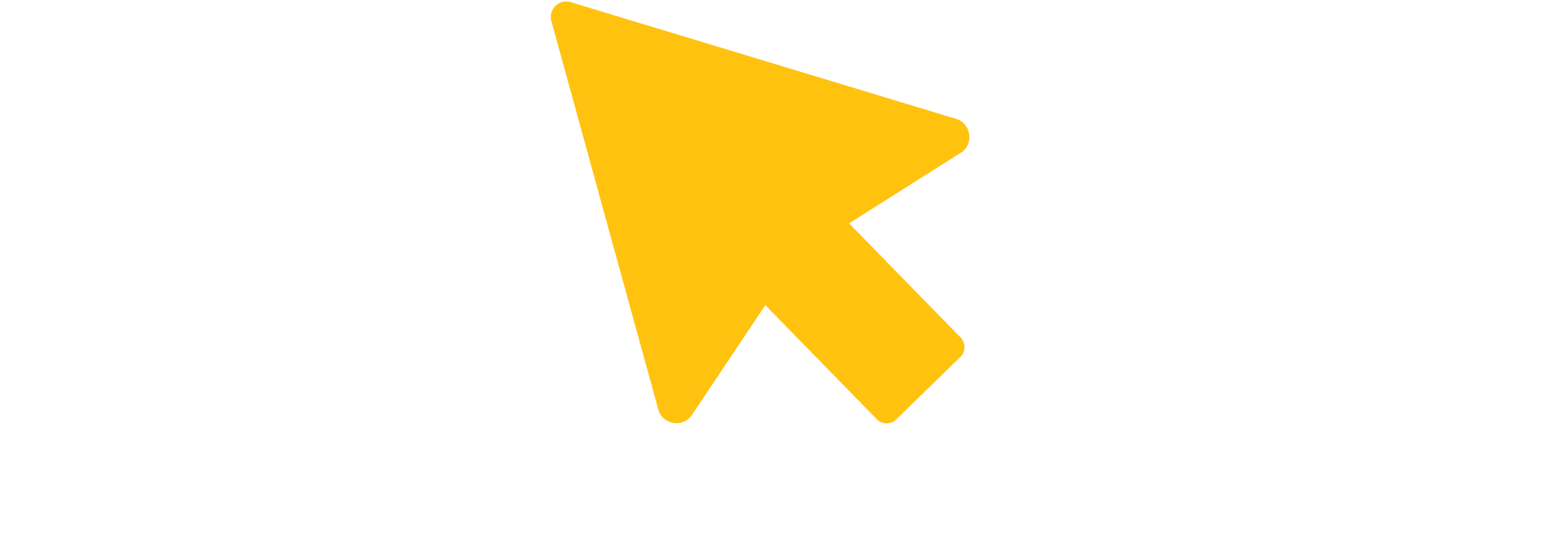 Yellow pointer arrow icon