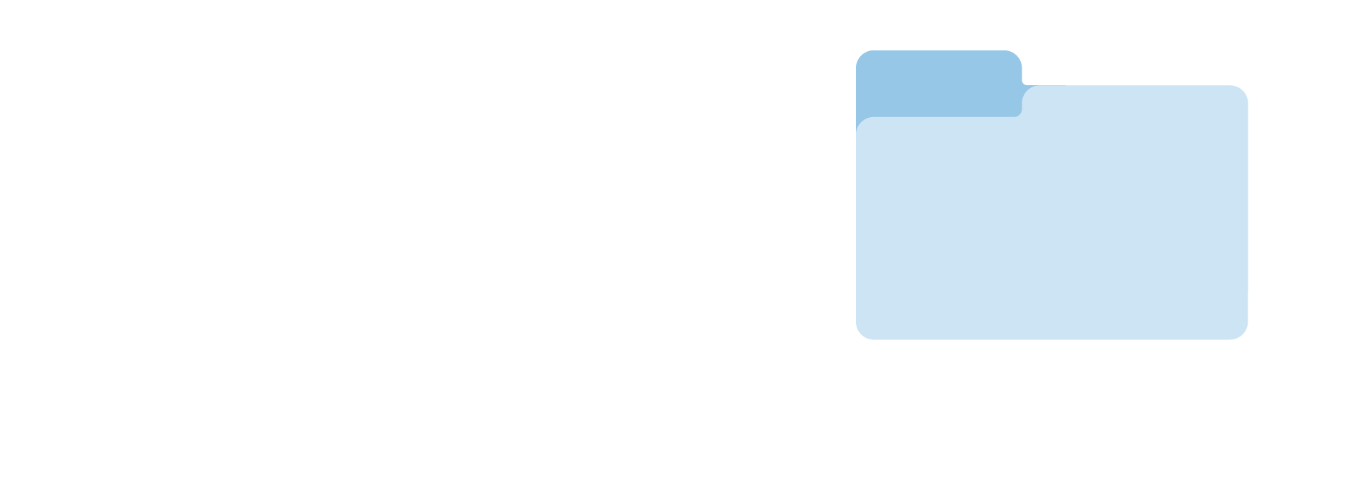 Light blue folder icon